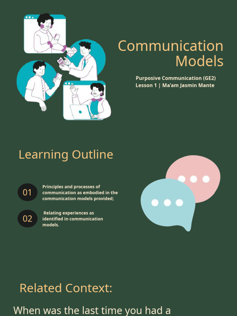Understanding Communication Models | PDF