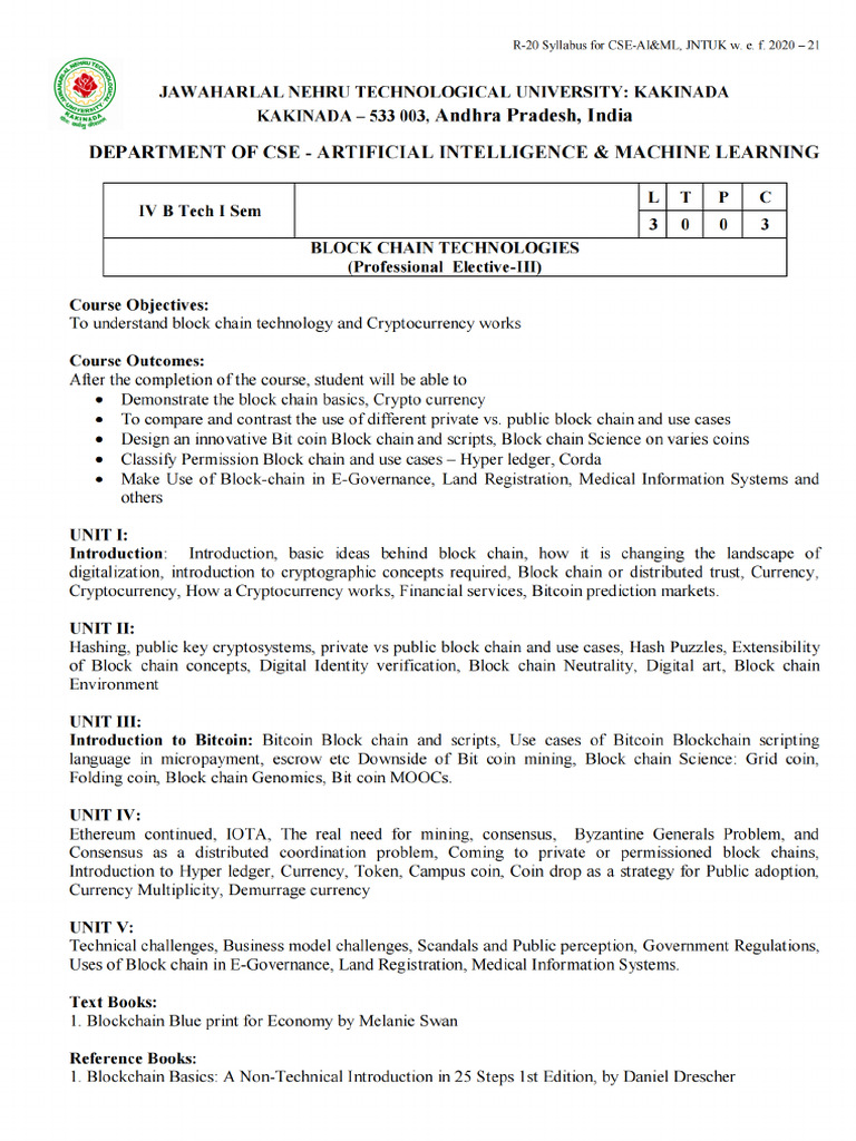 BCT Syllabus | PDF