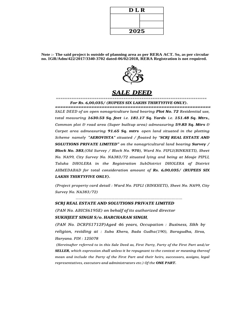NEW PLOT No-72 (1) | PDF
