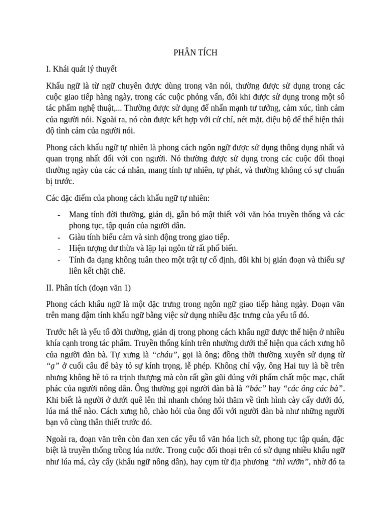 Phân Tích | PDF