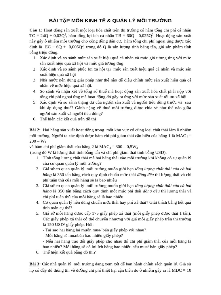 Baitap Mau KTMT | PDF