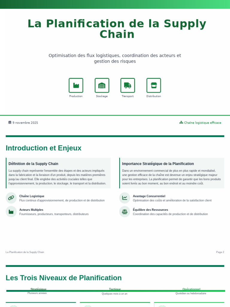 Planification Efficace de la Supply Chain | PDF | Gestion de la chaîne ...