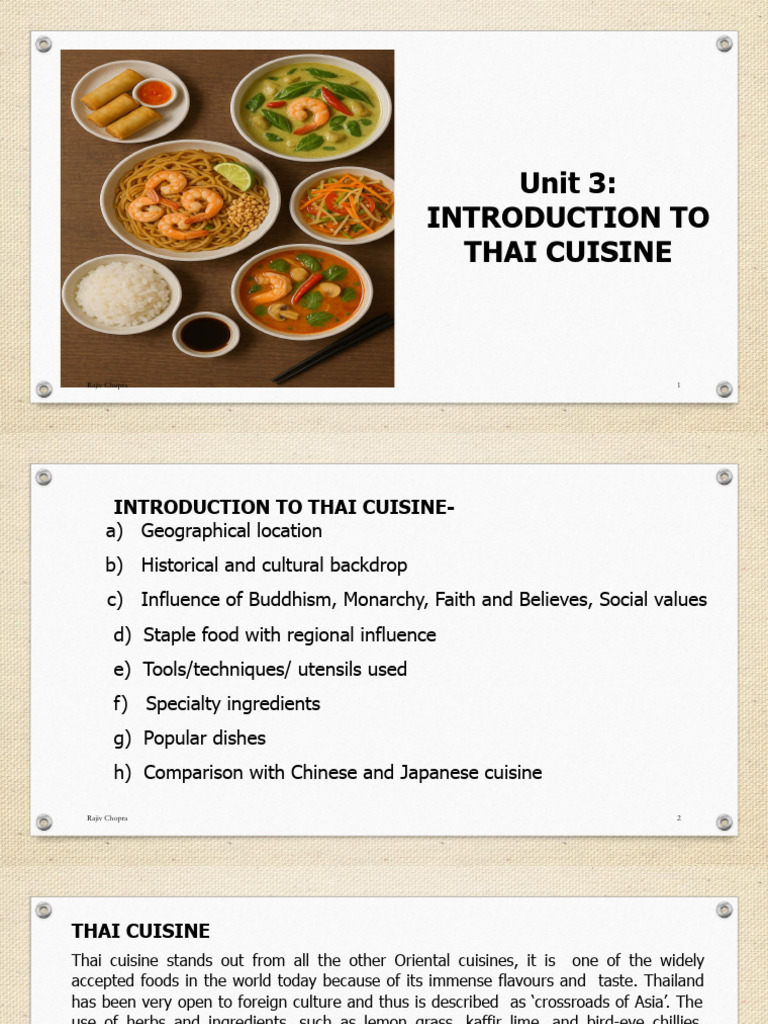 Thai Cuisine | PDF | Thai Cuisine | Curry