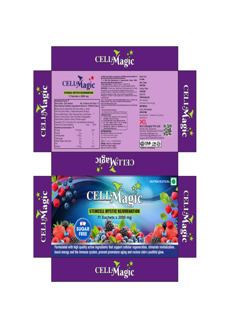 CELL MAGIC 2 gm | PDF | Nutraceutical | Nutrition