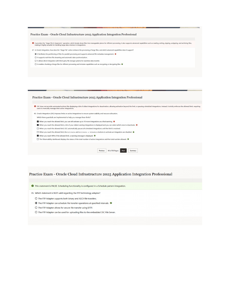 Oracle Cloud Infrastructure 2025 Application Integration Professional | PDF