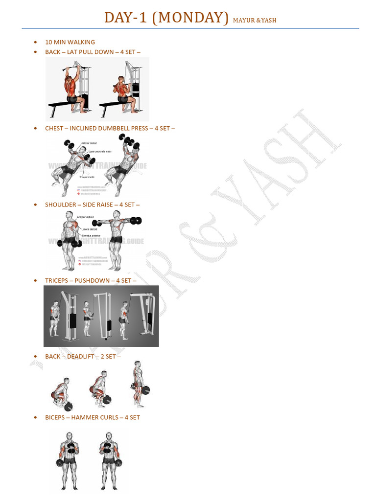 April 2025 Workout Plan | PDF