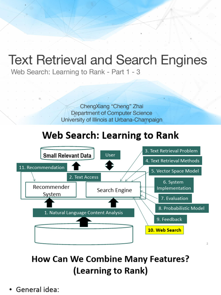 Learning to Rank in Web Search Systems | PDF | Artificial Intelligence ...