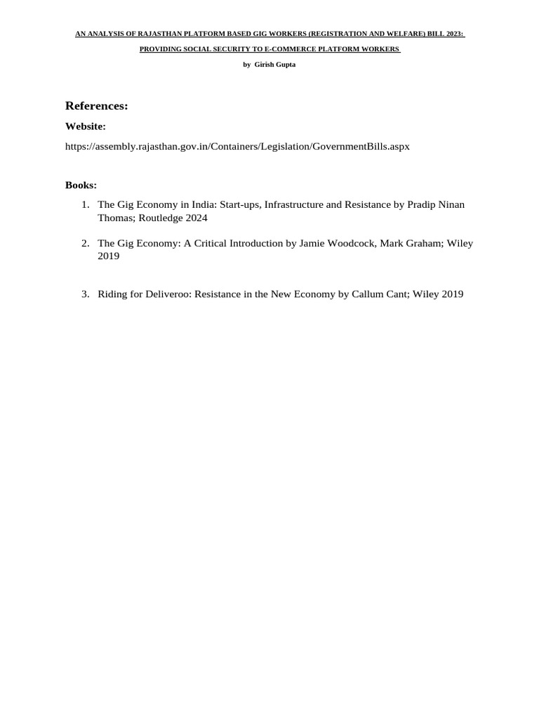 References - girishGuptaLegislative Comment | PDF