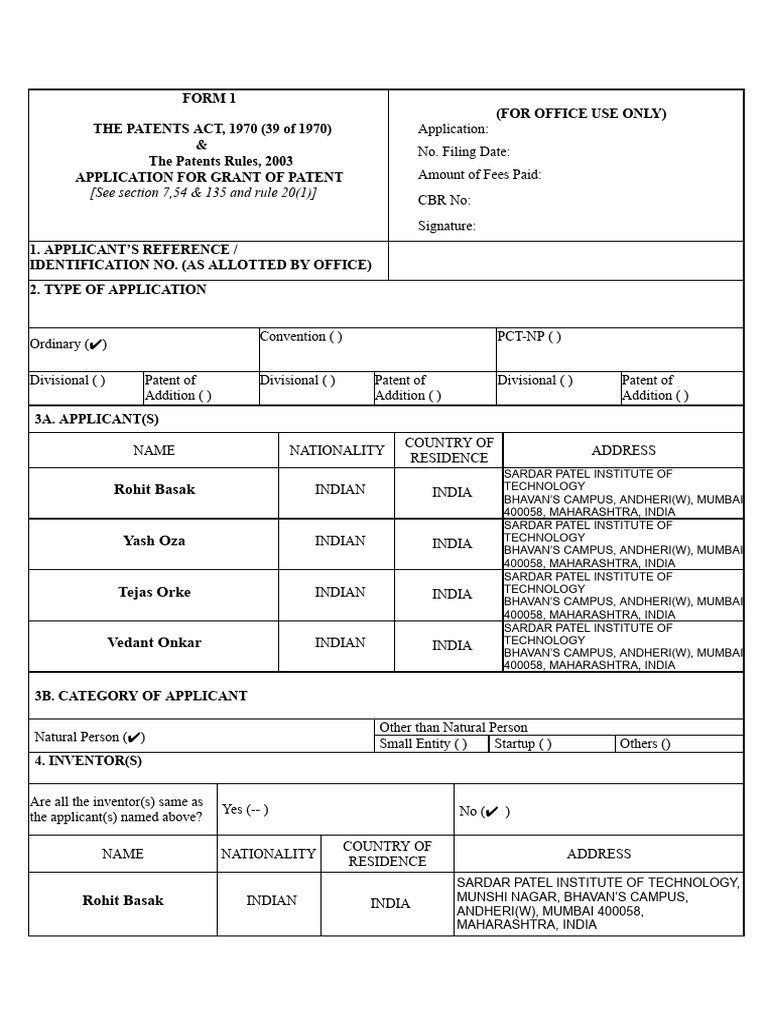 Patent Application for FarmStack Invention | PDF | Patent | Priority Right