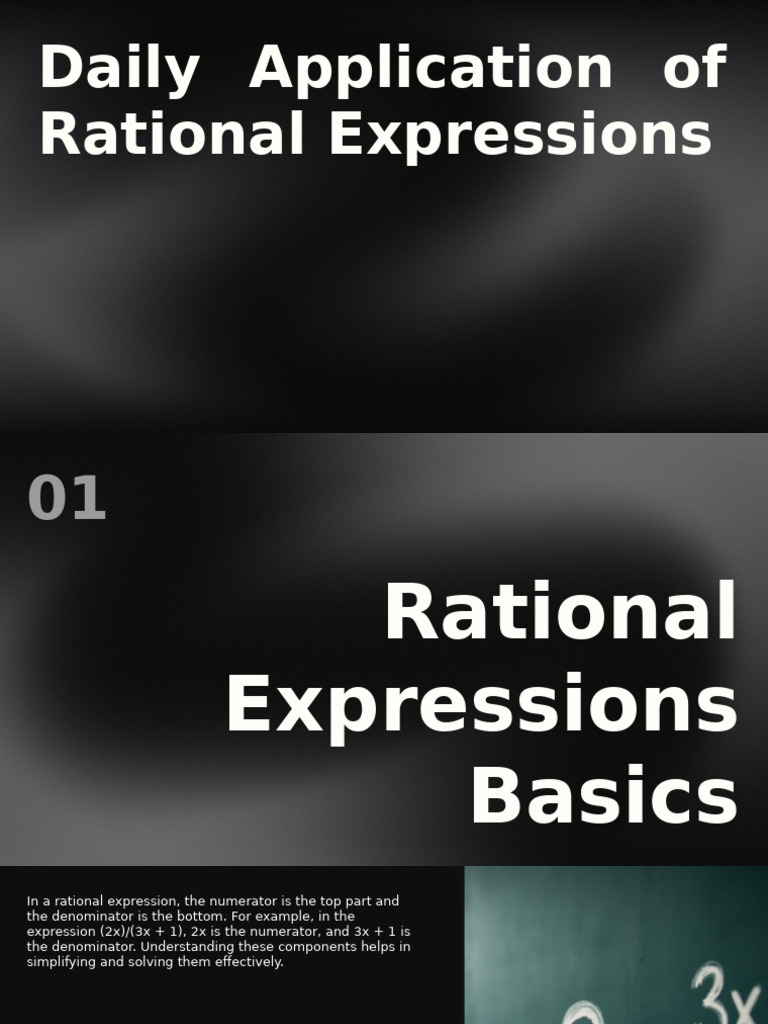 Daily Application of Rational Expressions | PDF
