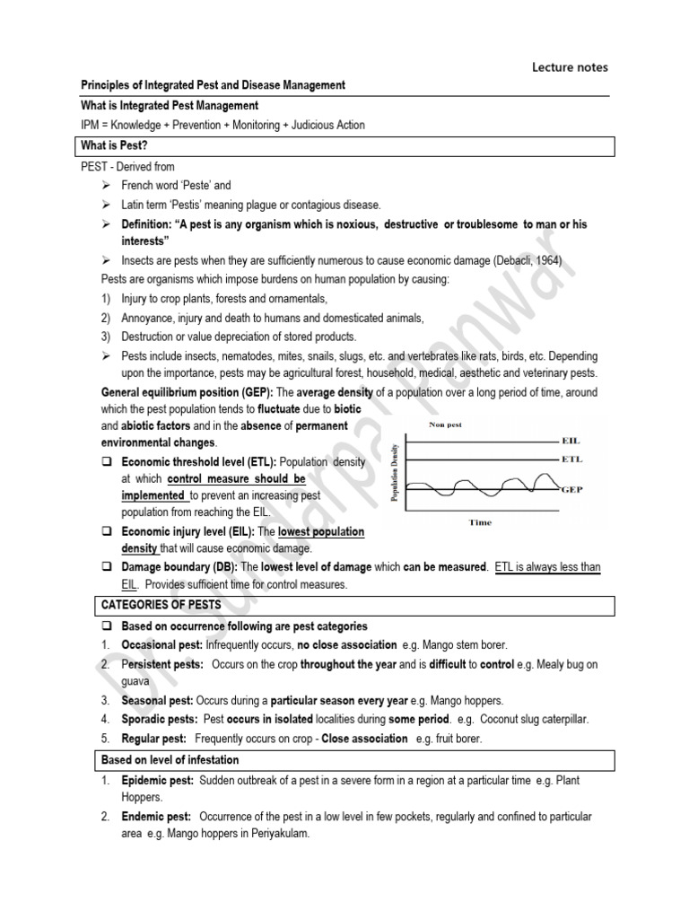 Integrated Pest Management Overview | PDF | Pest (Organism) | Pesticide