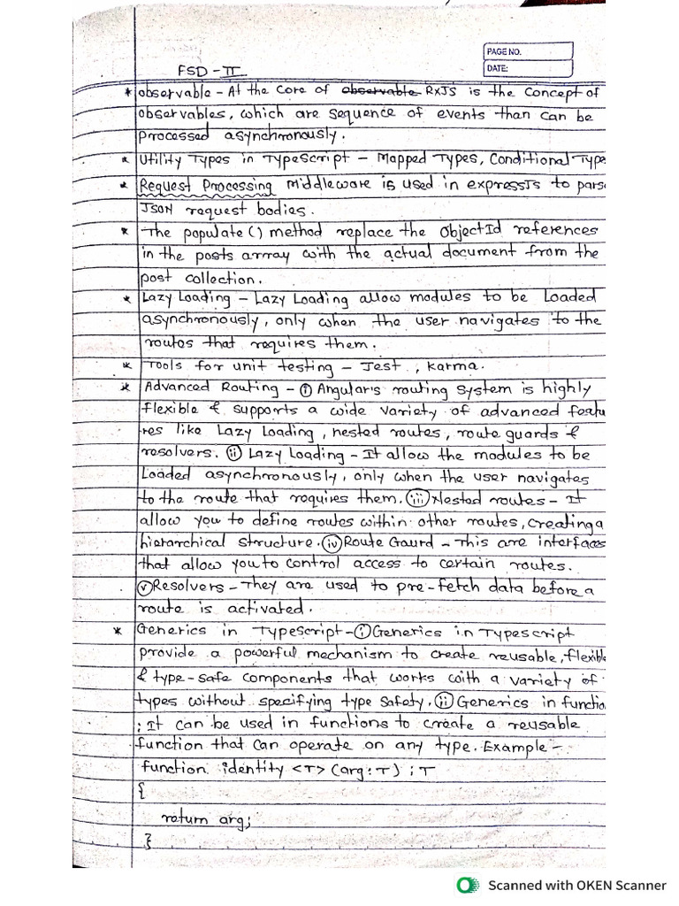 FSD 2 Notes | PDF