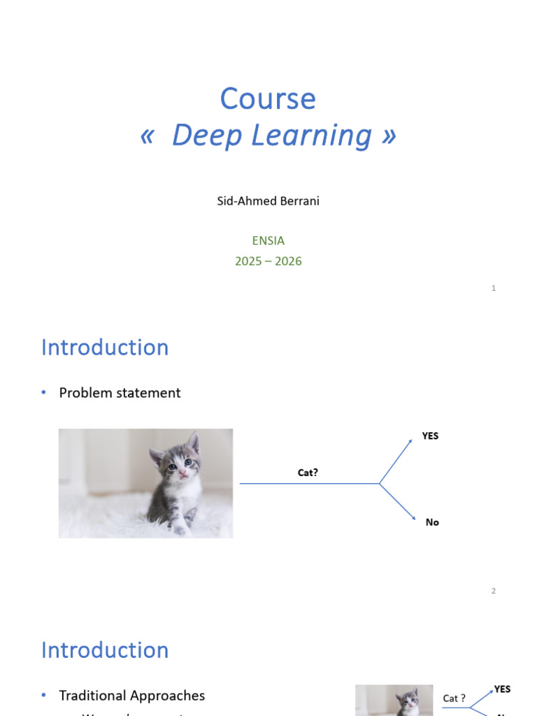 Deep Learning Course Overview 2025-2026 | PDF | Deep Learning | Loss ...