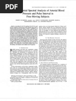 H Sequential Spectral Analysis of Arterial Blood Pressure and Pulse Interval in Free-Moving Subjects