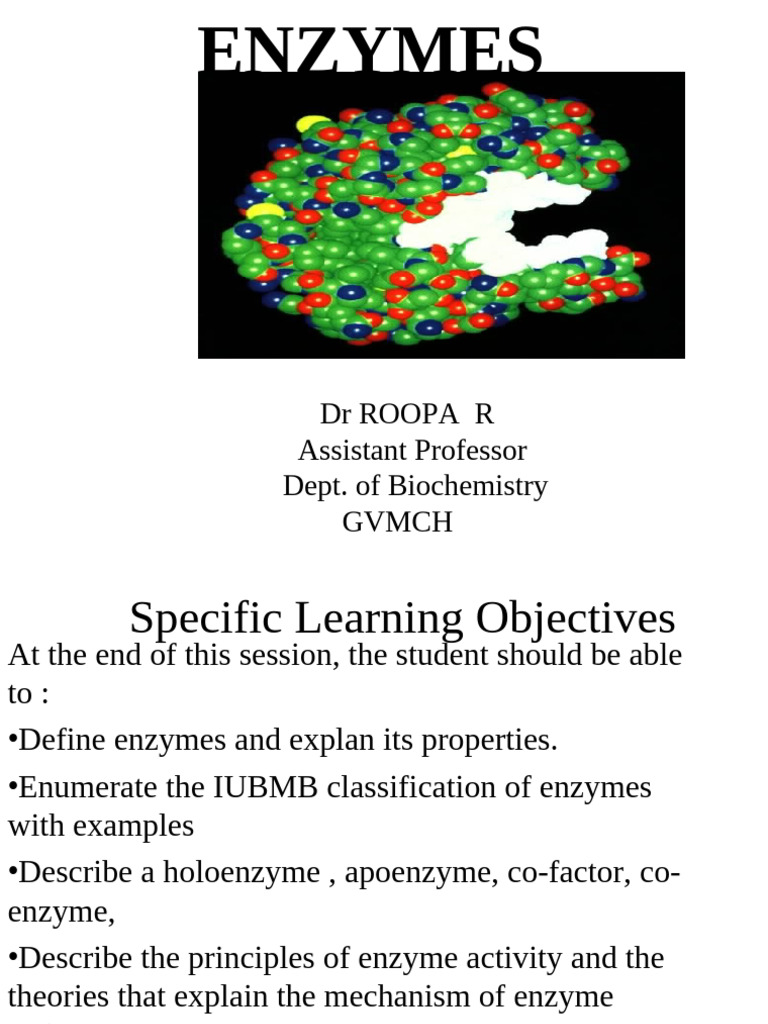 Understanding Enzymes: Functions & Types | PDF | Enzyme | Cofactor ...