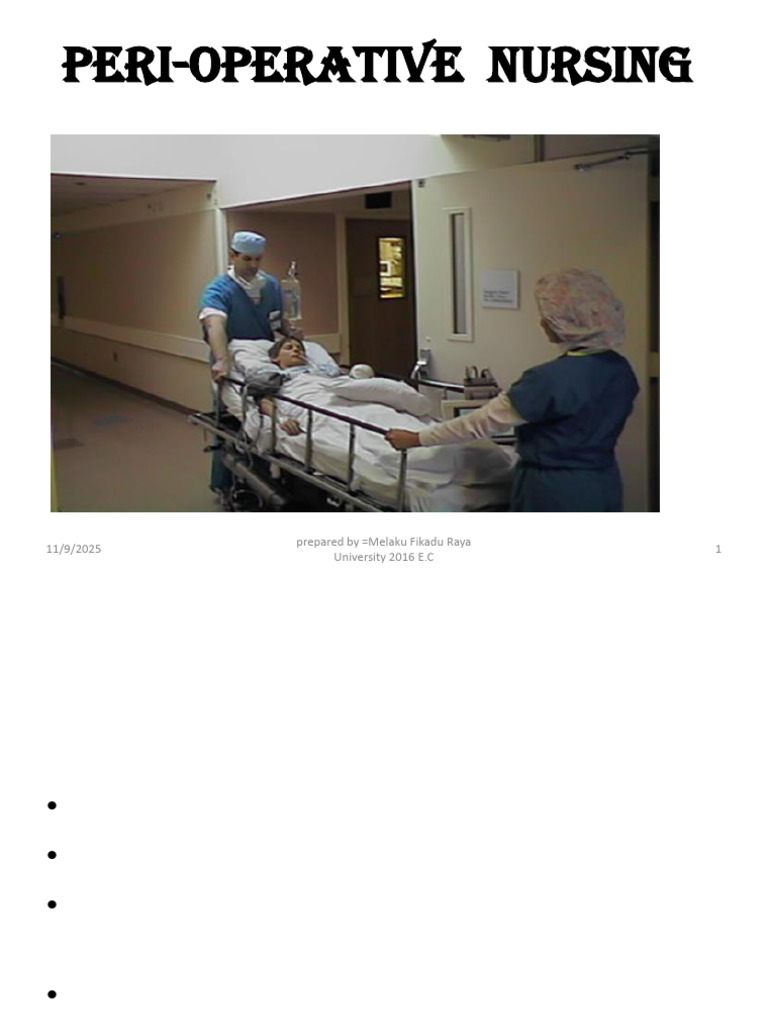 Perioperative Nursing Phases and Care | PDF | Surgery | Perioperative