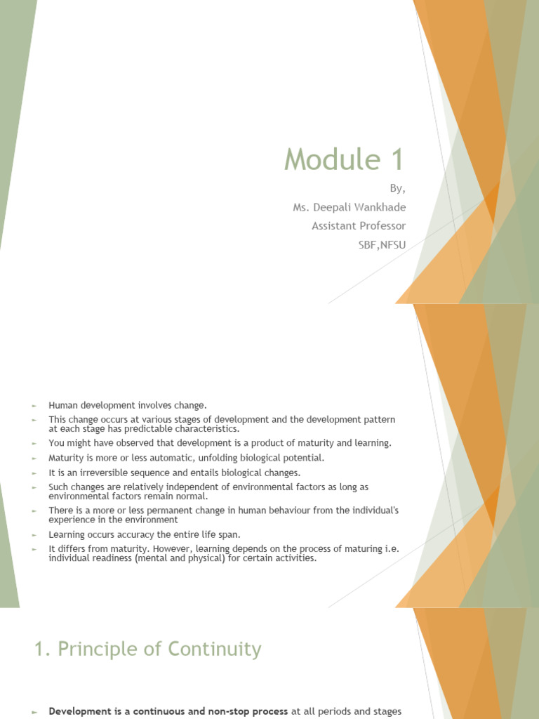 Principles of Human Development and Attention | PDF | Attention ...