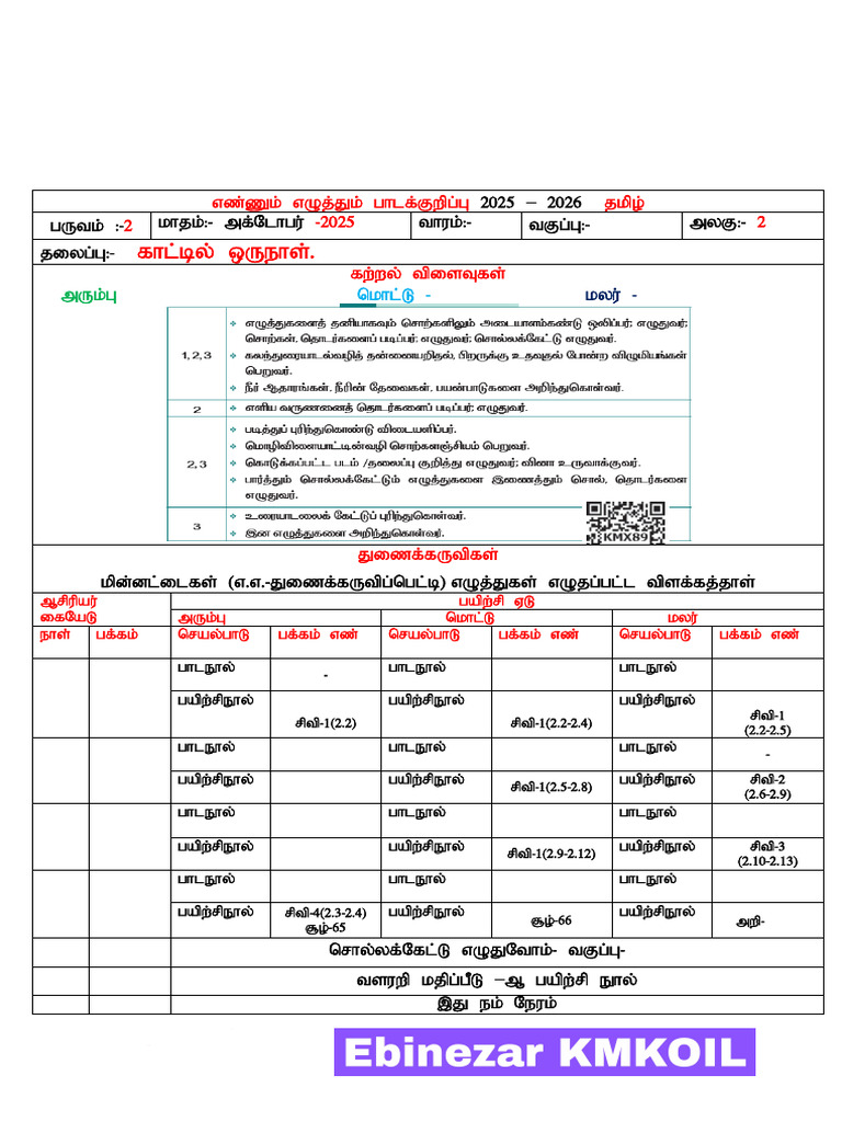 2 Unit Notes Of Lessons 1 to 3 Std download | PDF
