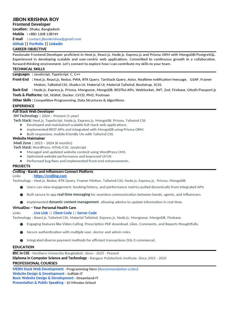 Full Stack Developer (2) | PDF | Websites | Computing
