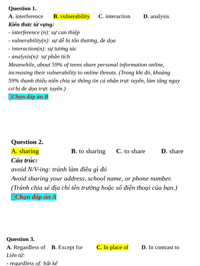 Đề 3 Ôn TN | PDF