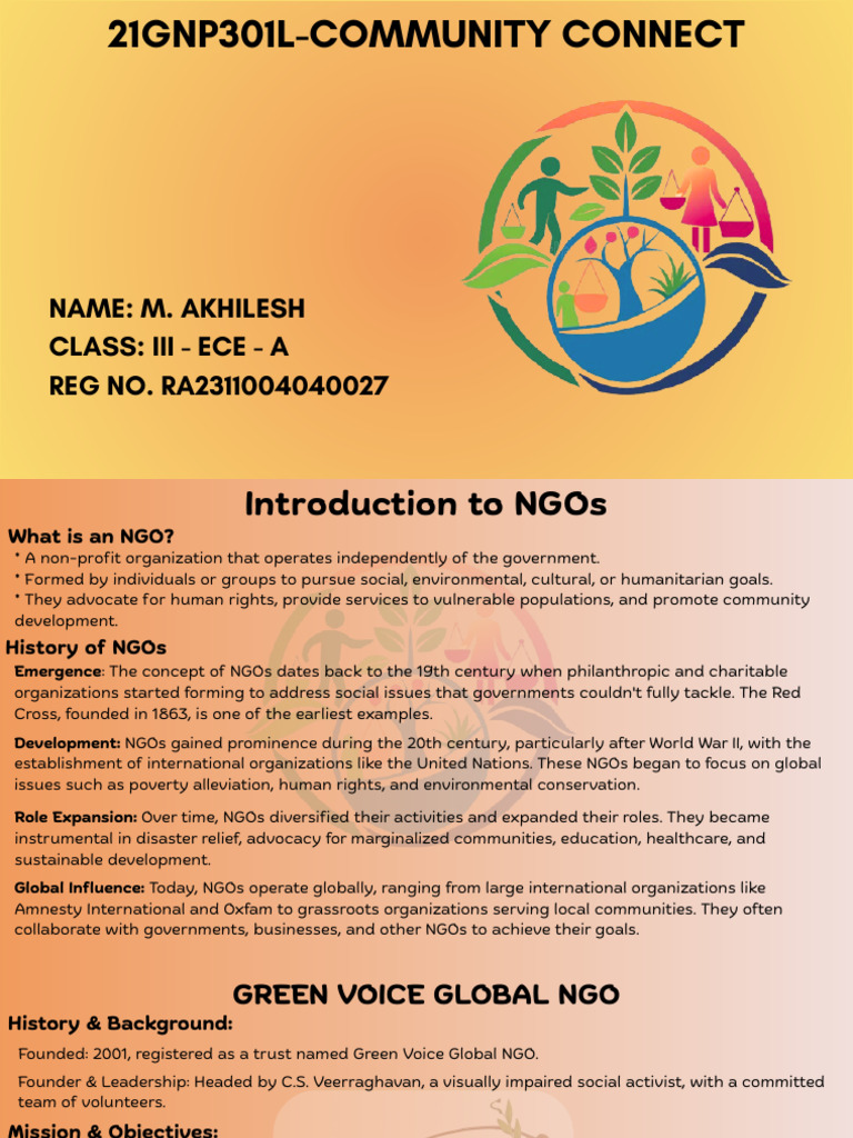 Understanding NGOs and Community Impact | PDF | Non Governmental ...
