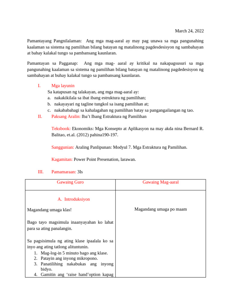 3is Ibat Ibat Estraktura NG Pamilihan | PDF