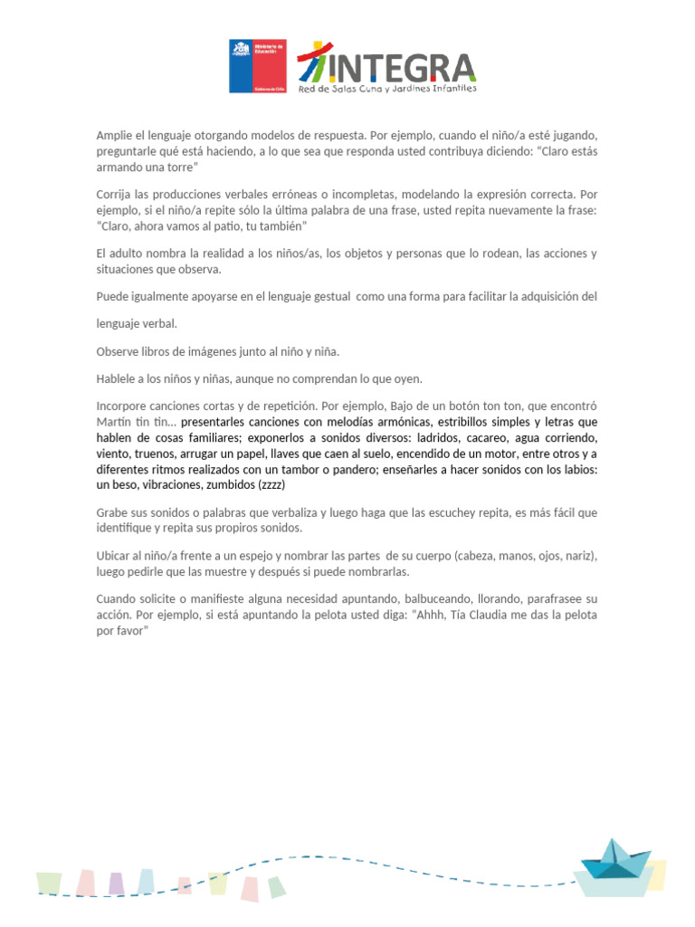 Estrategias para Fomentar el Lenguaje Infantil | PDF