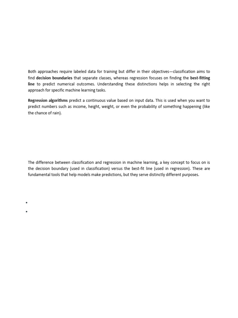 Classification vs Regression Explained | PDF | Statistical ...