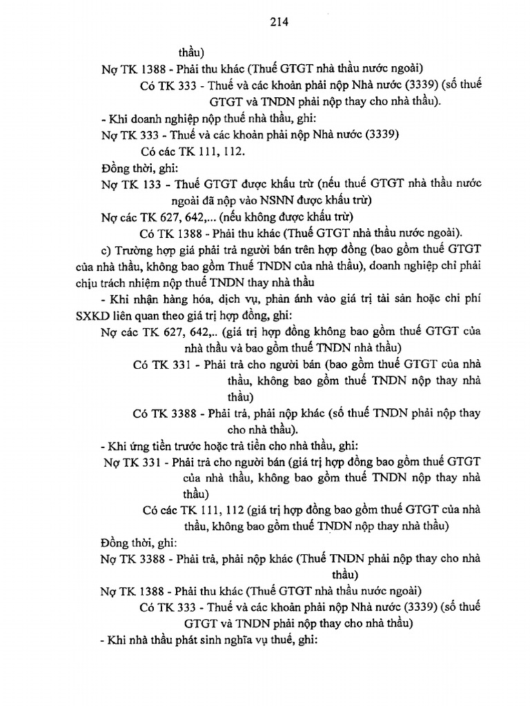 Circular 99-TT-BTC - Huong Dan Che Do Ke Toan Doanh Nghiep (313-468) | PDF