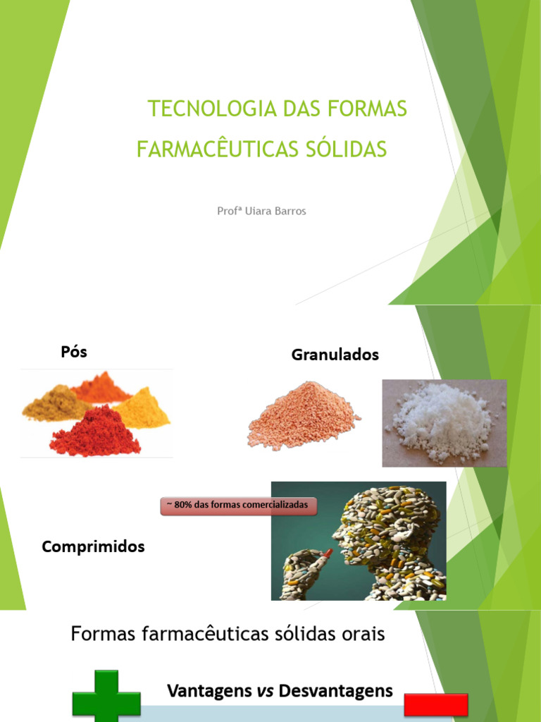 Formas Farmacêuticas Sólidas: Granulados e Comprimidos | PDF ...