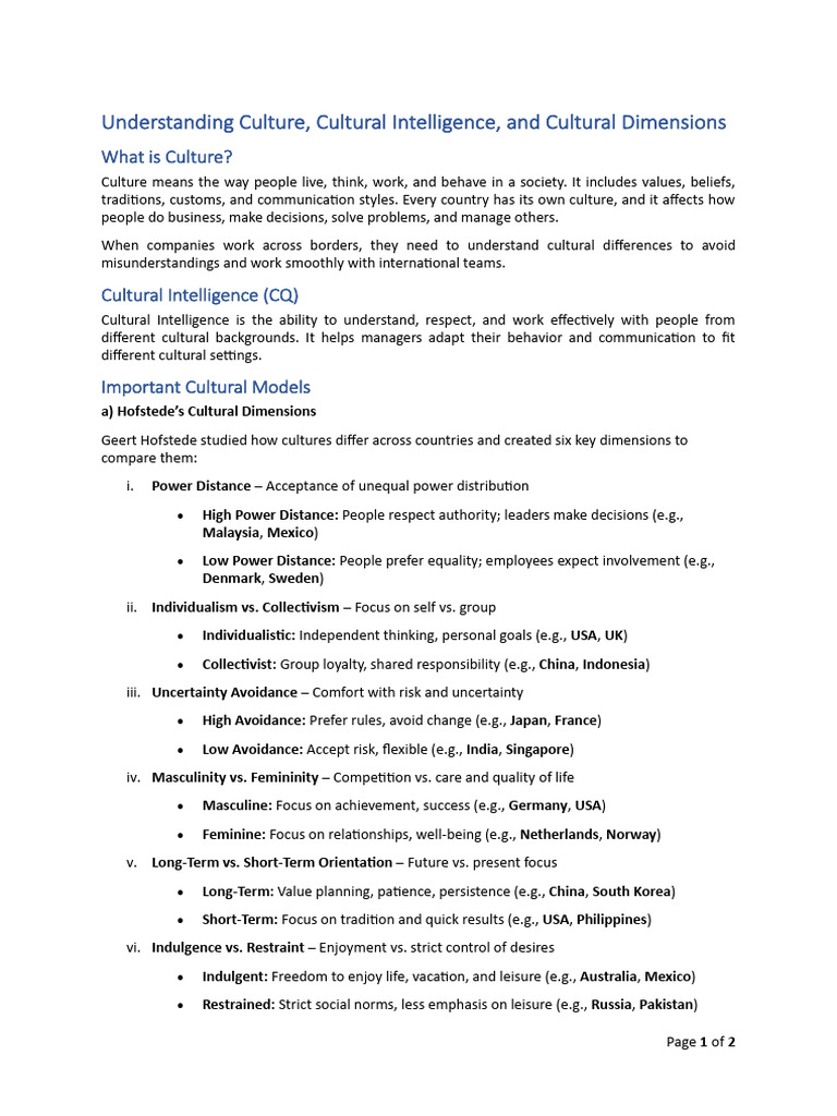 Cultural Intelligence | PDF | Social Psychology | Psychology