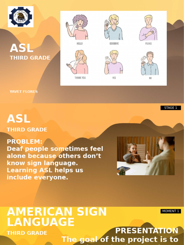 00 Presentation - ASL | PDF | Sign Language | American Sign Language