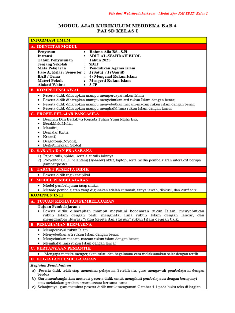 Modul Ajar BAB 4 | PDF