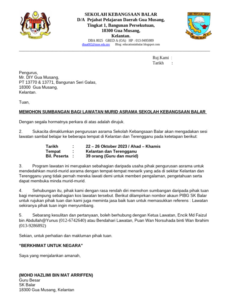 Surat Unit Hem | PDF