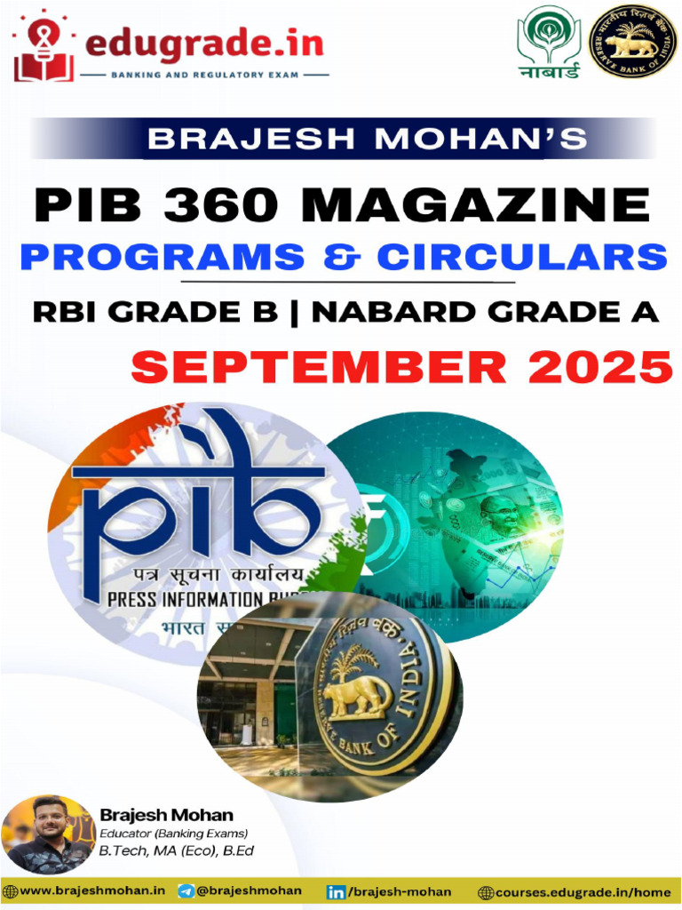 PIB Summary and Analysis - Sep 2025 | PDF