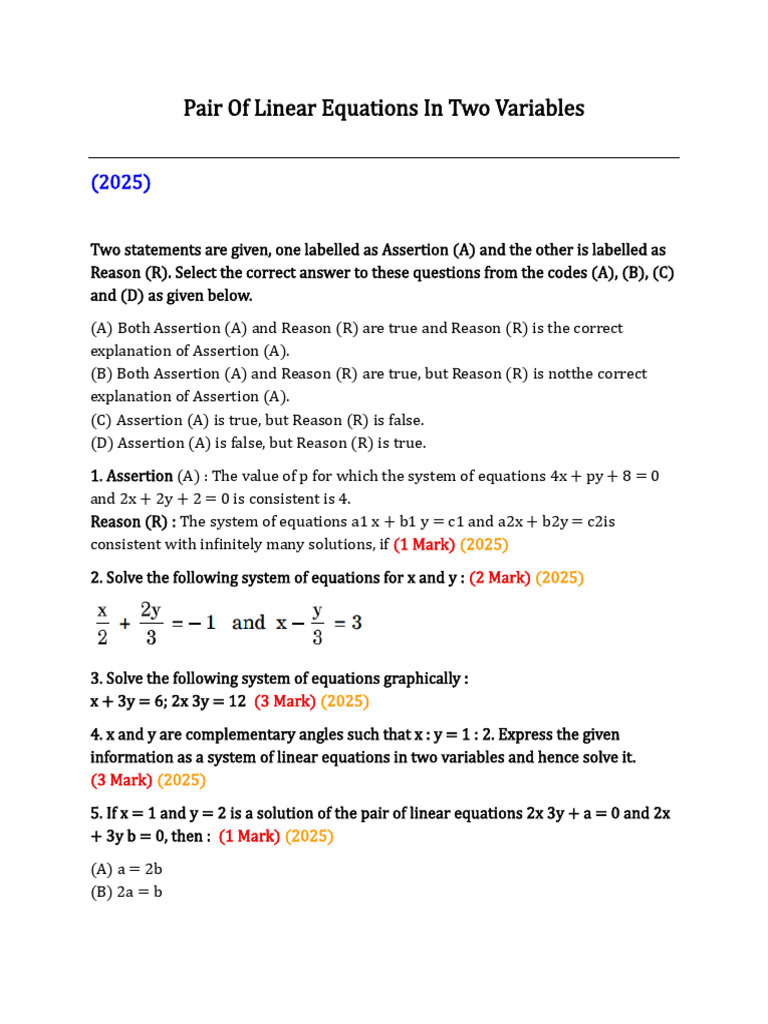 Selfstudys Com File | PDF | Equations | System Of Linear Equations