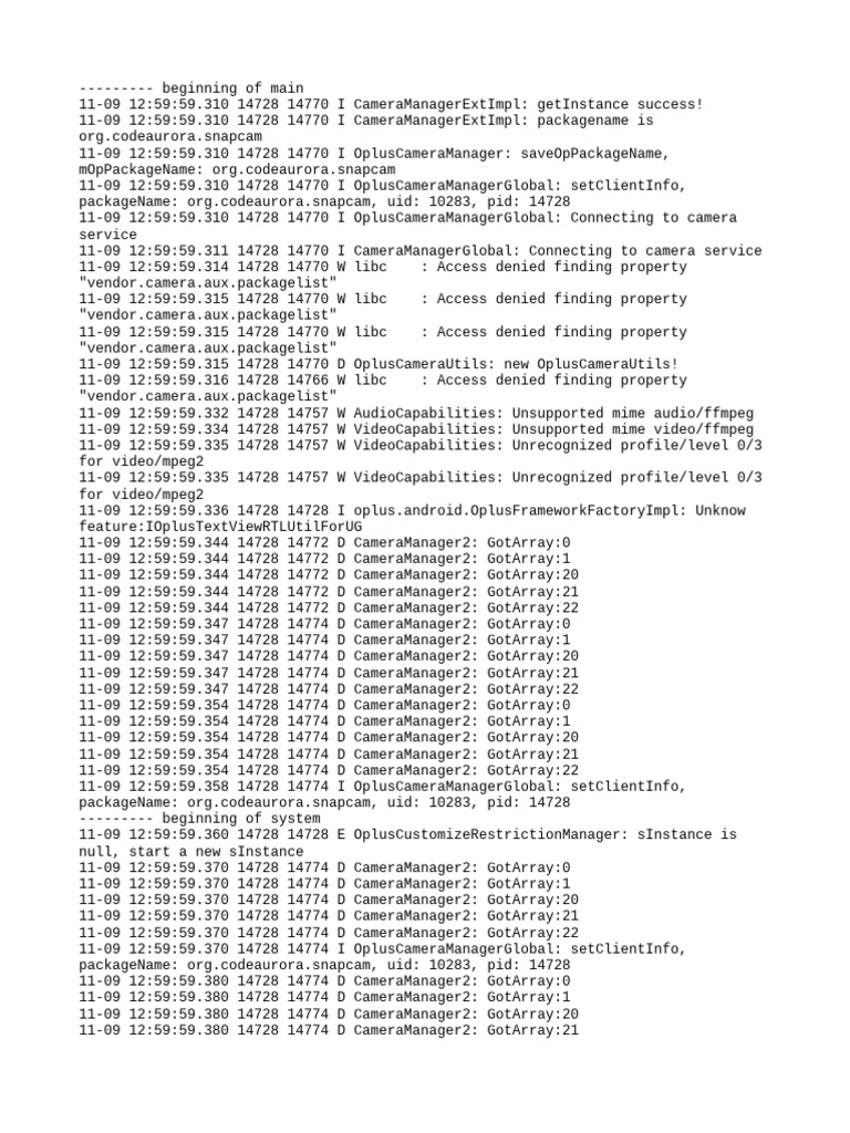 Log Cat 1762667999240 | PDF | Software Engineering | Operating System ...