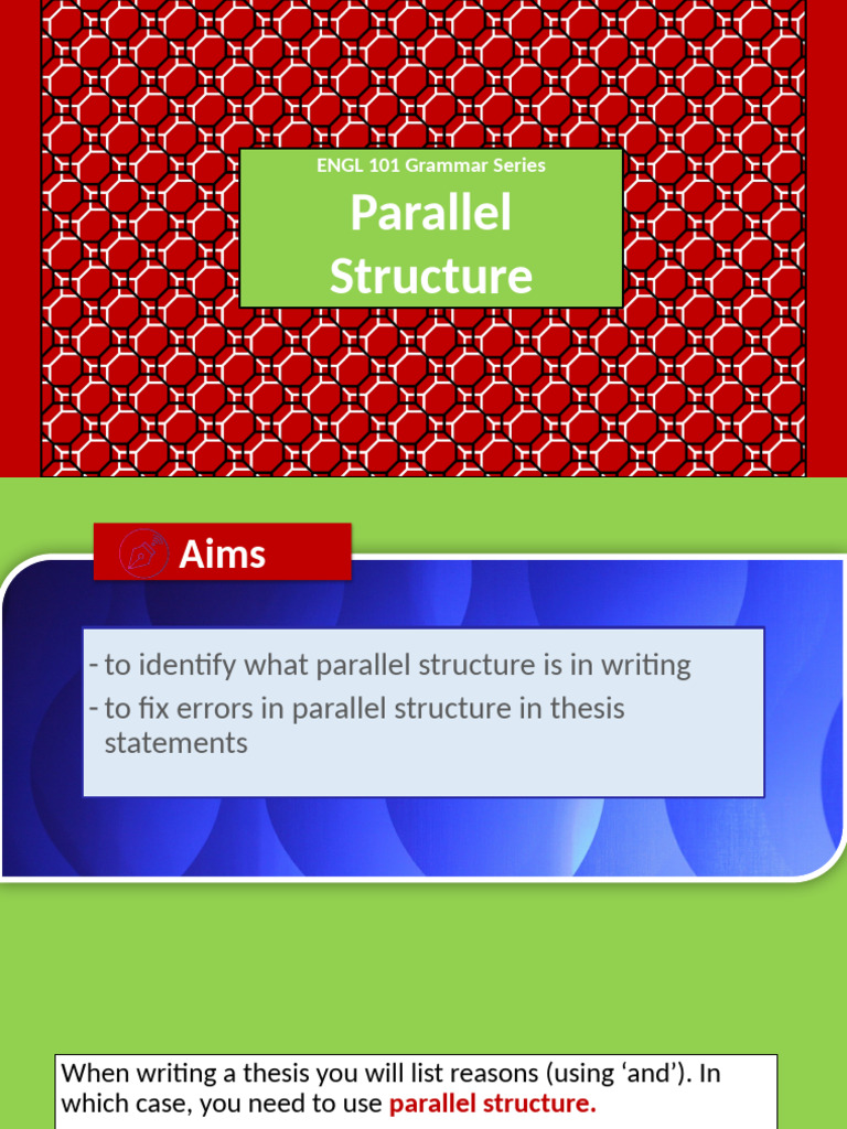 Mastering Parallel Structure in Writing | PDF | Linguistics | Grammar