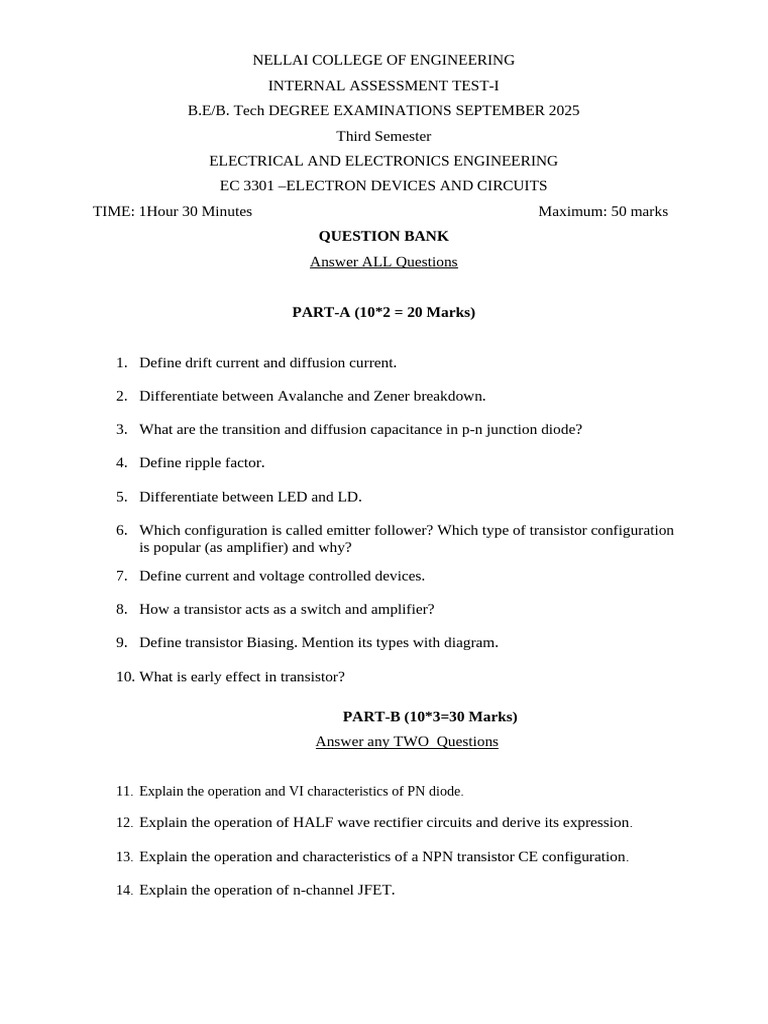 Edc QB Iat-1 | PDF