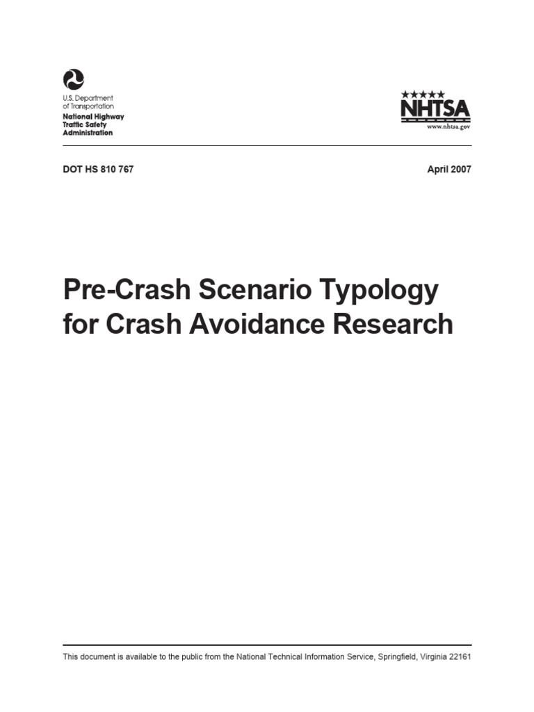 Pre-Crash Scenario Typology-Final PDF Version 5-2-07 | PDF | Gallon | Litre