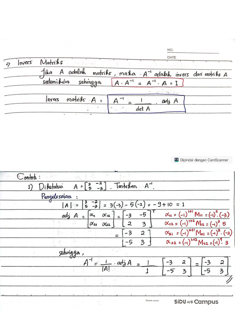 Invers Matriks | PDF