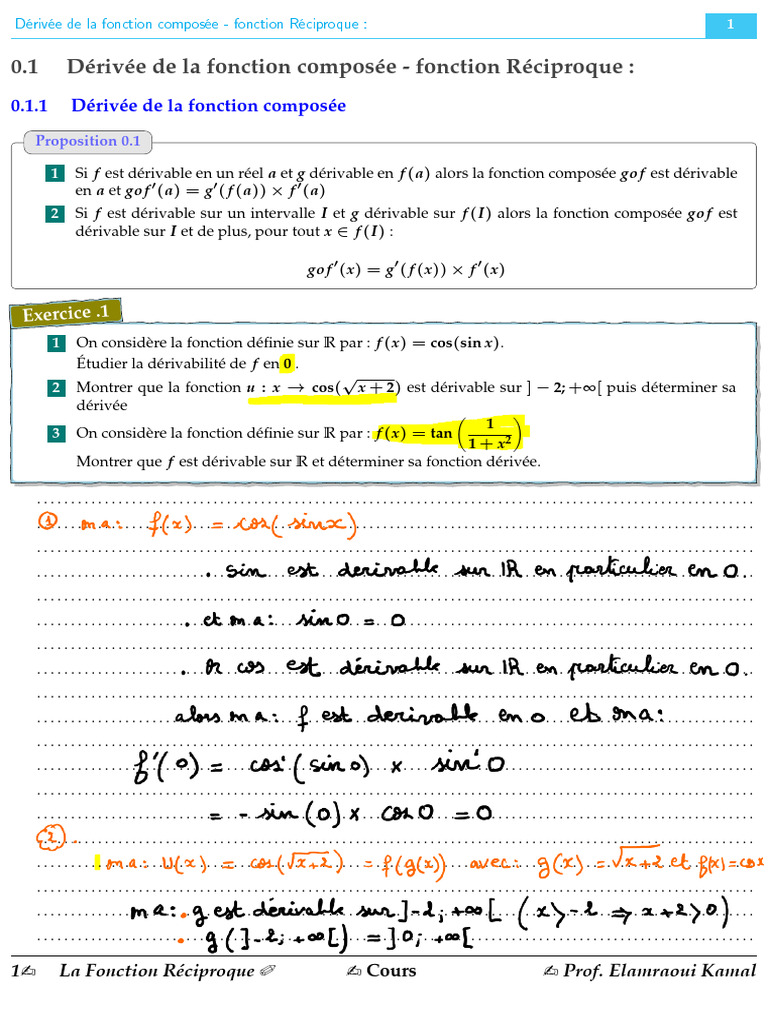 Cours de Dérivation 2 Bac SM | PDF | Concepts mathématiques | Algèbre