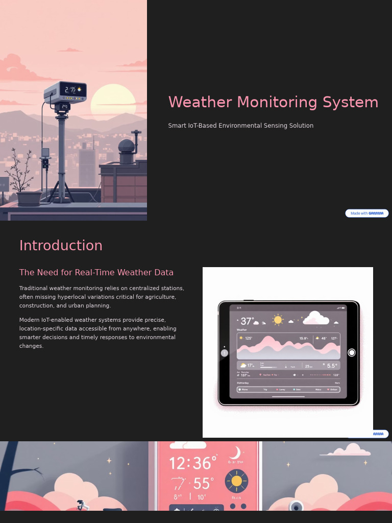 Weather Monitoring System | PDF | Sensor | Internet Of Things