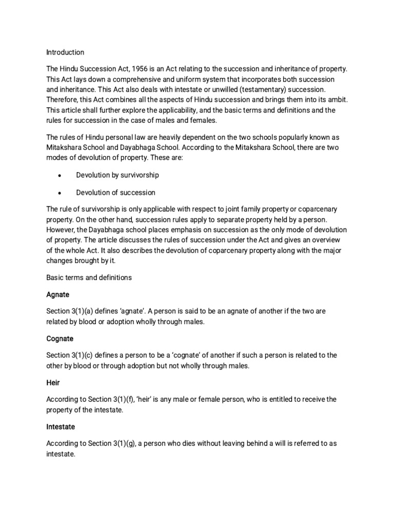 Succession Notes | PDF | Inheritance | Will And Testament