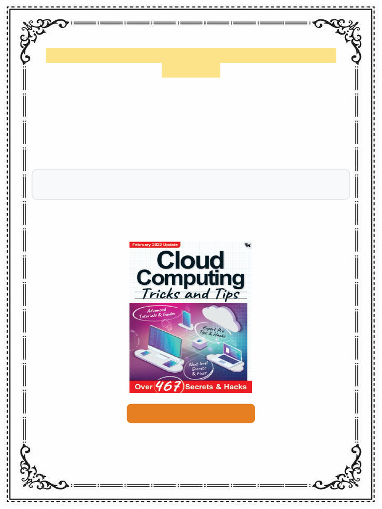 Cloud Computing Tricks And Tips 9th Edition 2022 Unknown Ready to Read ...