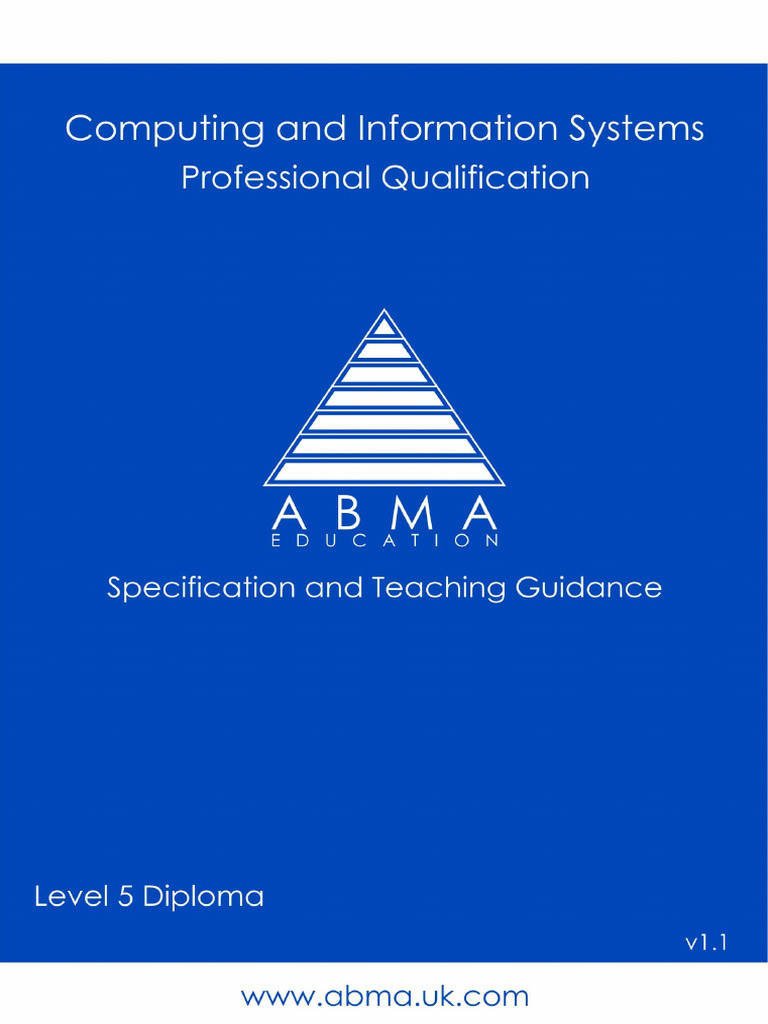 ABMA Level 5 Computing Syllabus | PDF | Computer Data Storage | Databases