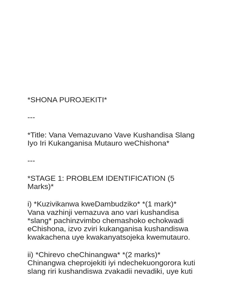 Shona project 2_250623_131309 | PDF