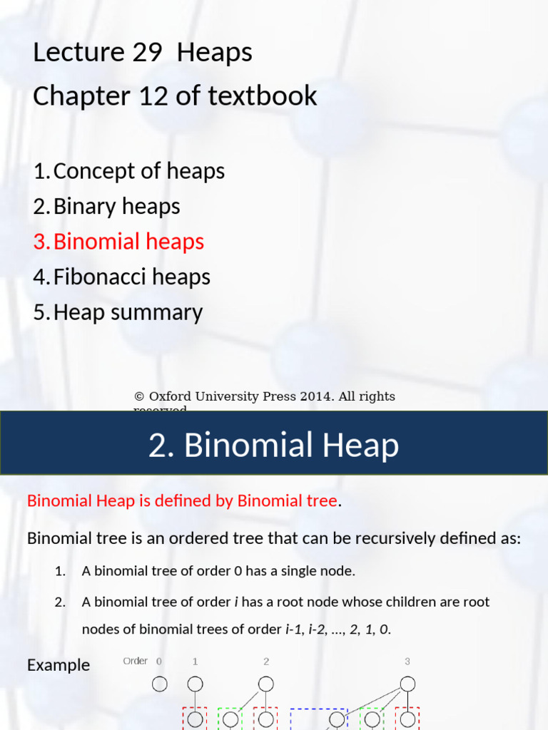 Cp264 Lecture29 Binormial Heap | PDF | Algorithms And Data Structures