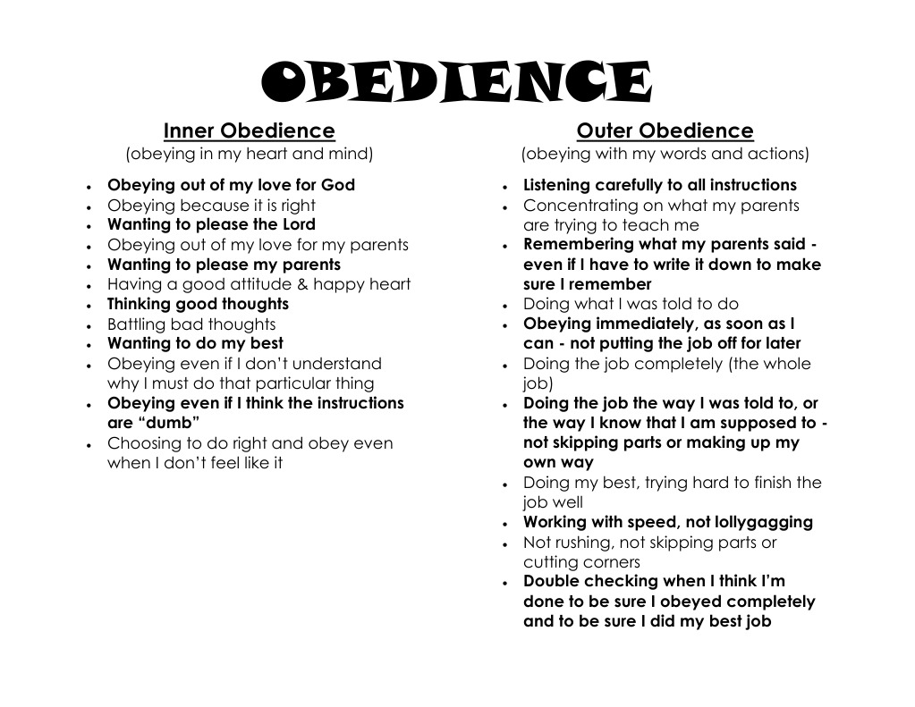 Obedience Poster PDF