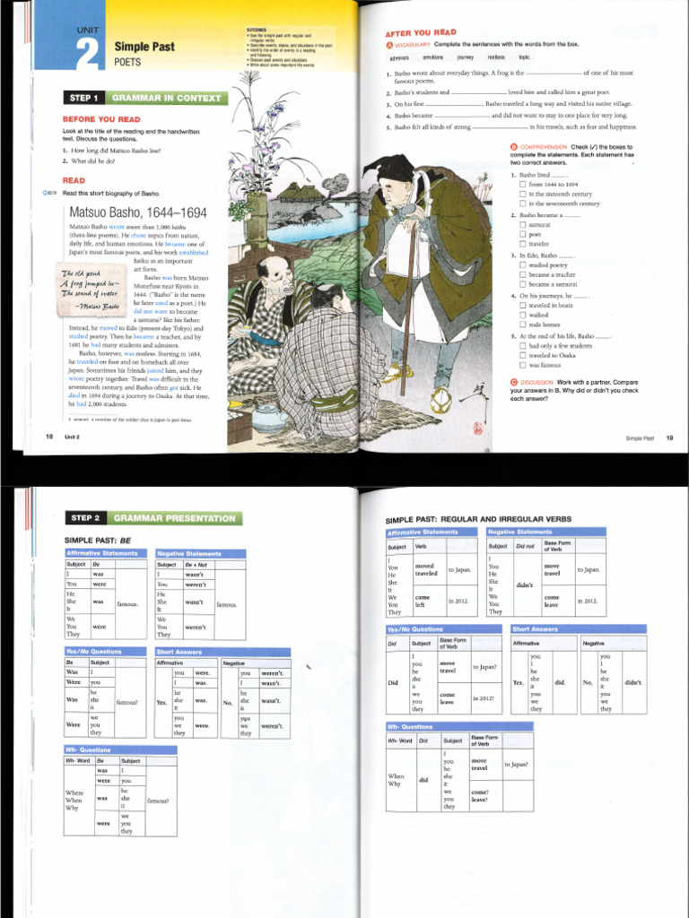 UNIT 2 - Simple Past | PDF